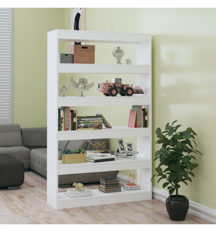Bibliothèque/Séparateur de pièce Blanc brillant 100x30x166 cm | Mobilier & Déco