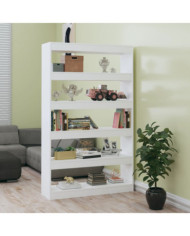 Bibliothèque/Séparateur de pièce Blanc brillant 100x30x166 cm | Mobilier & Déco