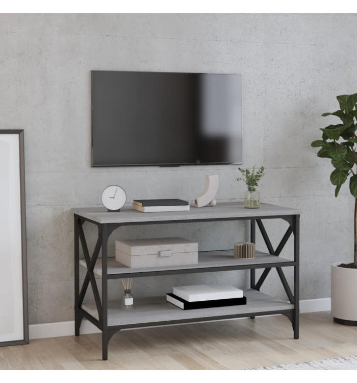 Meuble TV Sonoma gris 80x40x50 cm Bois d'ingénierie | Mobilier & Déco