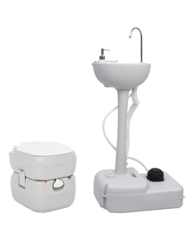 Ensemble de toilette et support de lavage des mains de camping | Mobilier & Déco