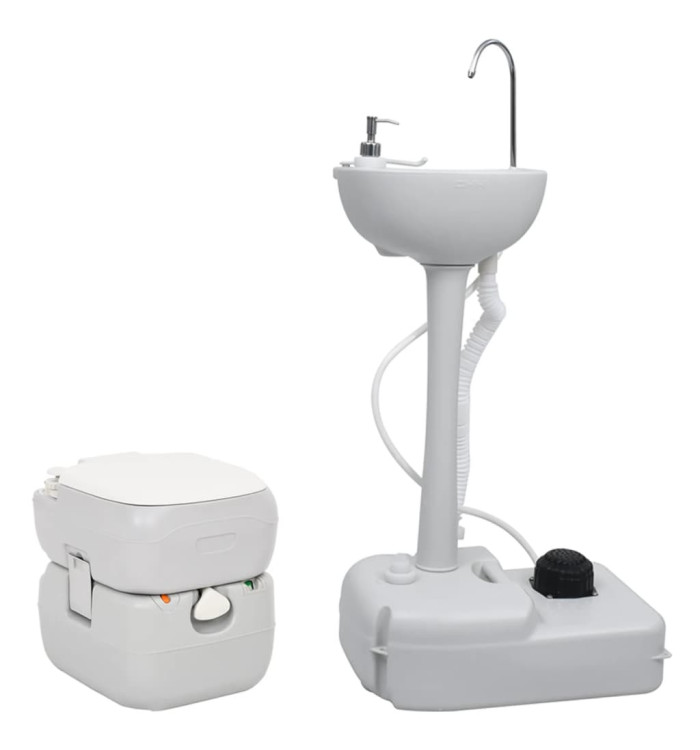 Ensemble de toilette et support de lavage des mains de camping | Mobilier & Déco