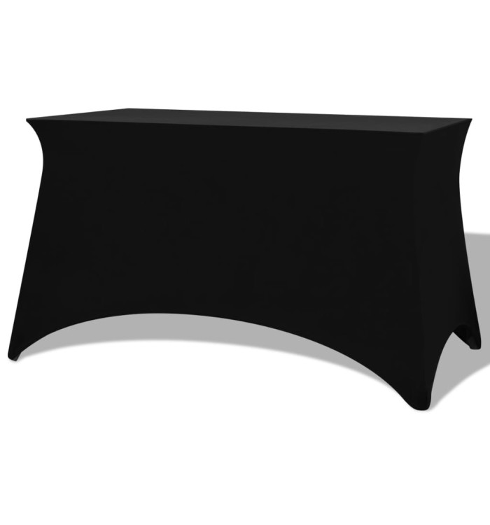 Housses extensibles pour table 2 pièces 243 x 76 x 74cm Noir | Mobilier & Déco