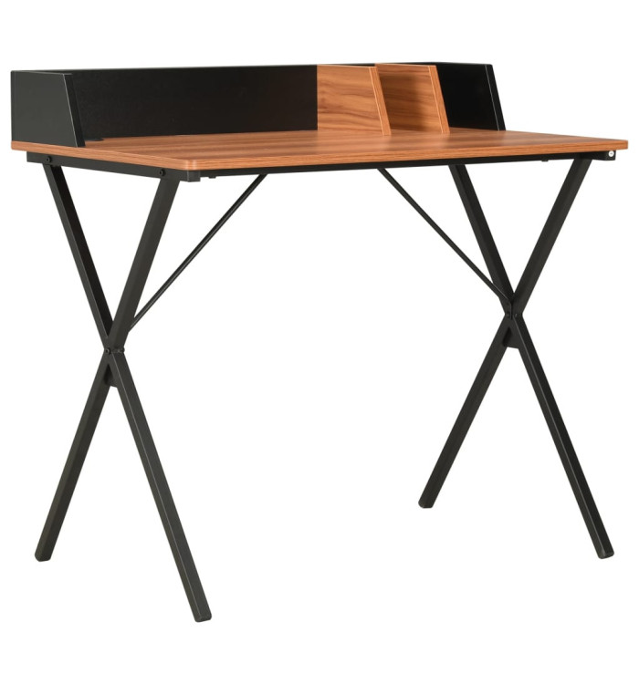 Bureau Noir et marron 80x50x84 cm | Mobilier & Déco