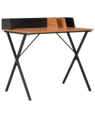 Bureau Noir et marron 80x50x84 cm | Mobilier & Déco