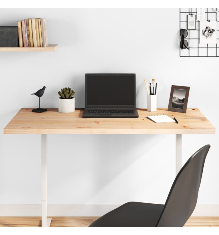 Dessus de bureau 100x60x2,5 cm bois massif de pin | Mobilier & Déco