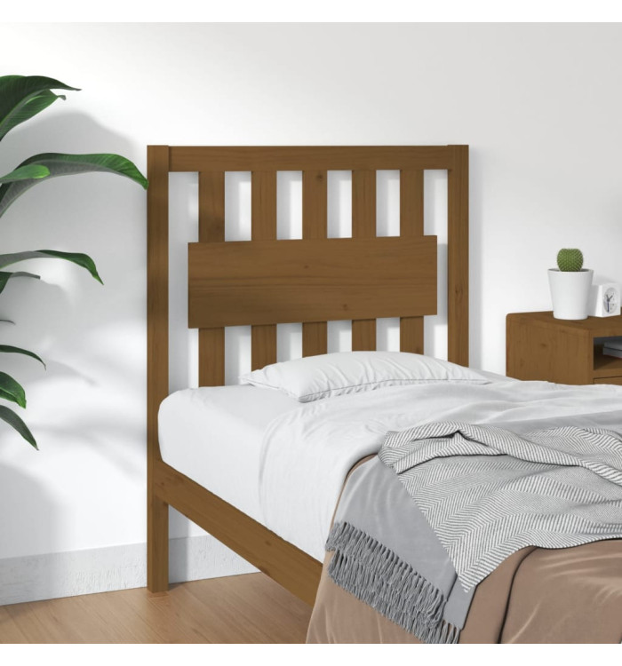 Tête de lit Marron miel 80,5x4x100 cm Bois massif de pin | Mobilier & Déco