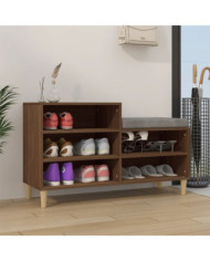 Armoire à chaussures Chêne marron 102x36x60cm Bois d'ingénierie | Mobilier & Déco