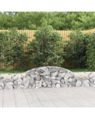 Paniers à gabions arqués 10 pcs 300x30x40/60 cm fer galvanisé | Mobilier & Déco