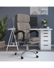 Fauteuil inclinable de bureau Taupe Tissu | Mobilier & Déco