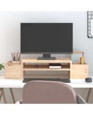 Support pour moniteur 70x27,5x15 cm Bois de pin solide | Mobilier & Déco