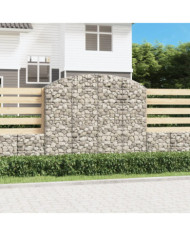 Panier de gabions arqué 200x30x160/180 cm Fer galvanisé | Mobilier & Déco