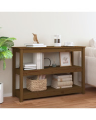 Table console Marron miel 110x40x74 cm Bois massif de pin | Mobilier & Déco