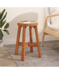 Tabouret Marron 38x38x45 cm Bois d'acacia solide | Mobilier & Déco