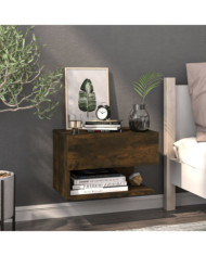 Table de chevet murale Chêne fumé | Mobilier & Déco