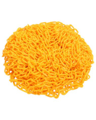 Chaîne d'avertissement Jaune 100 m Ø6 mm Plastique | Mobilier & Déco