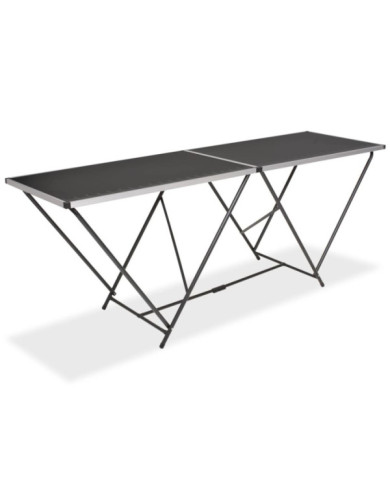 Table pliable de collage MDF et aluminium 200 x 60 x 78 cm | Mobilier & Déco