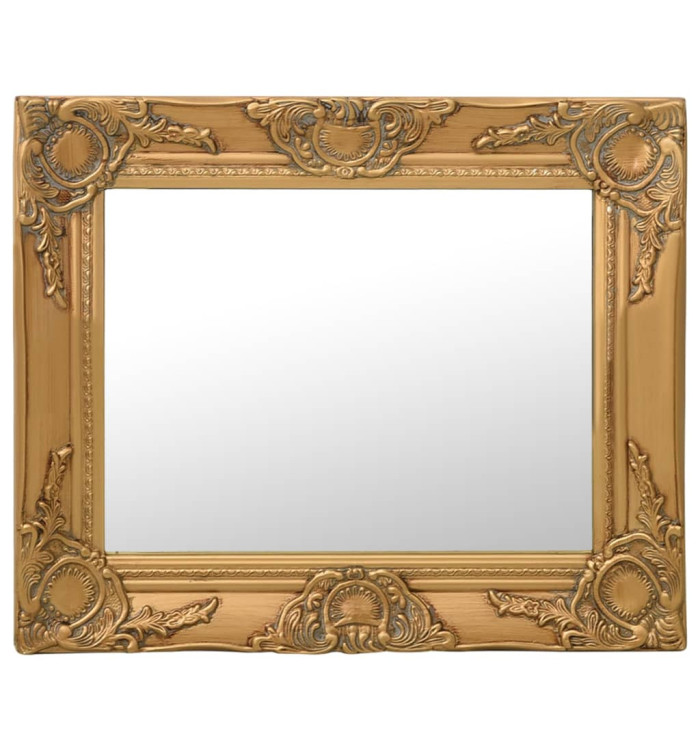 Miroir mural style baroque 50x40 cm Doré | Mobilier & Déco