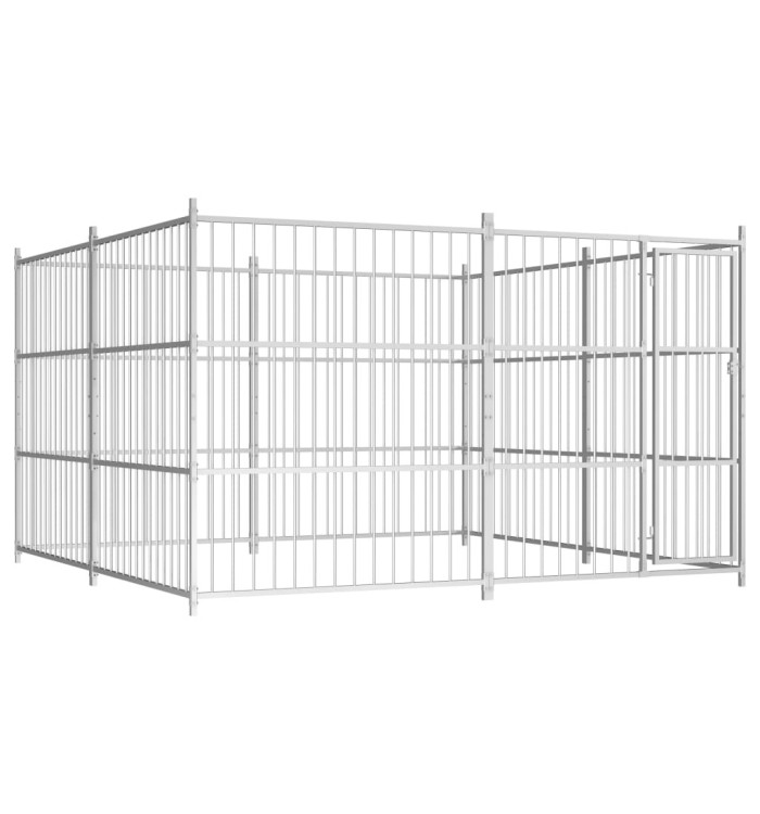Chenil d'extérieur pour chiens 300 x 300 x 185 cm | Mobilier & Déco