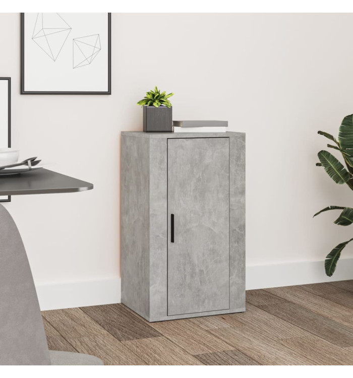 Buffet Gris béton 40x33x70 cm Bois d'ingénierie | Mobilier & Déco