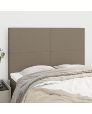 Têtes de lit 4 pcs Taupe 72x5x78/88 cm Tissu | Mobilier & Déco