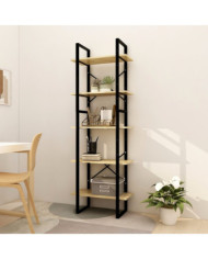Bibliothèque à 5 niveaux 60x30x175 cm Bois de pin | Mobilier & Déco