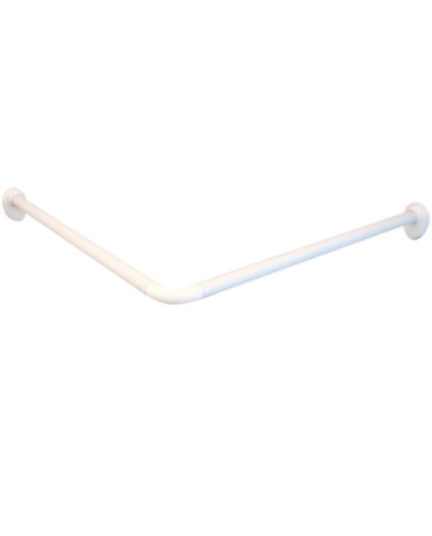 RIDDER Tringle de rideau de douche coin universelle 25 mm Blanc 59501 | Mobilier & Déco