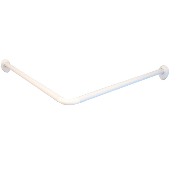 RIDDER Tringle de rideau de douche coin universelle 25 mm Blanc 59501 | Mobilier & Déco