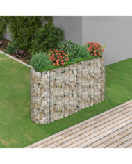 Lit surélevé à gabion Fer galvanisé 190x50x100 cm | Mobilier & Déco