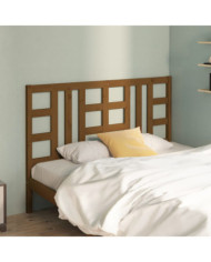 Tête de lit Marron miel 166x4x100 cm Bois massif de pin | Mobilier & Déco