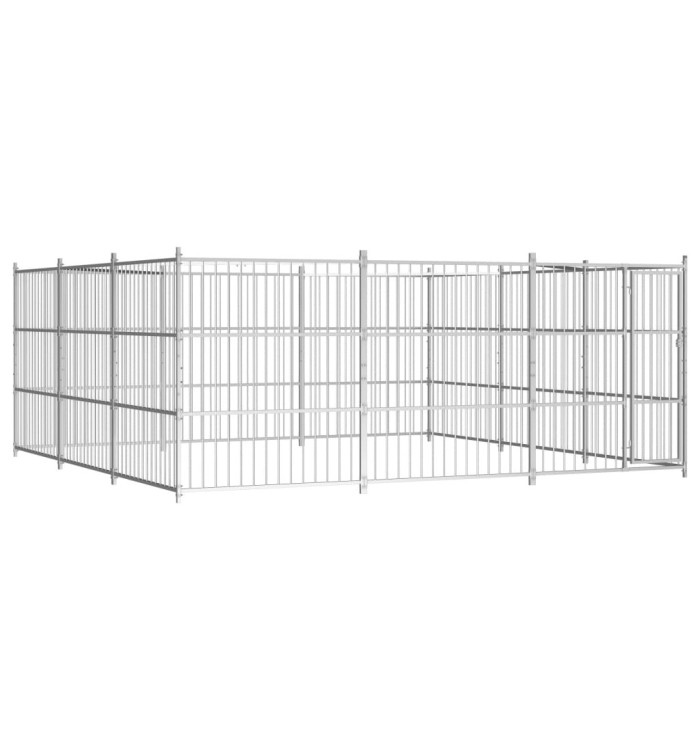Chenil d'extérieur pour chiens 450 x 450 x 185 cm | Mobilier & Déco