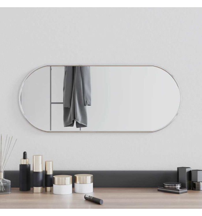 Miroir mural Argenté 60x25 cm Ovale | Mobilier & Déco