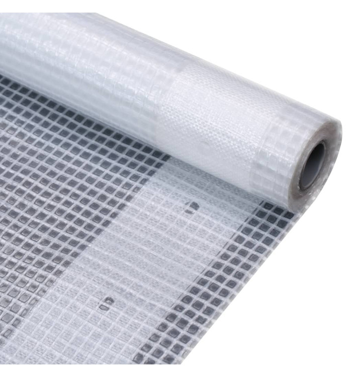 Bâche Leno 260 g/m² 4 x 20 m Blanc | Mobilier & Déco