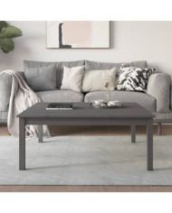 Table basse Gris 100x100x40 cm Bois massif de pin | Mobilier & Déco