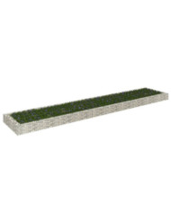 Lit surélevé à gabion Acier galvanisé 500x100x20 cm | Mobilier & Déco