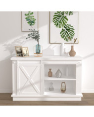 Kit mini de porte d'armoire coulissante Acier au carbone 122 cm | Mobilier & Déco
