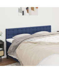 Têtes de lit 2 pcs Bleu 100x5x78/88 cm Tissu | Mobilier & Déco