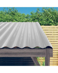 Panneaux de toit 12 pcs Acier enduit de poudre Argenté 80x36 cm | Mobilier & Déco