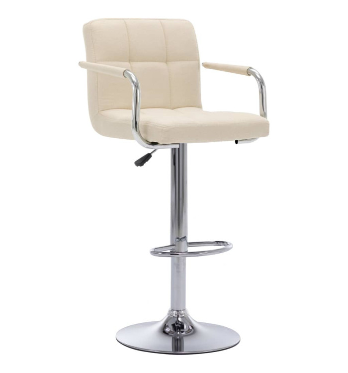 Chaise de bar Crème Tissu | Mobilier & Déco