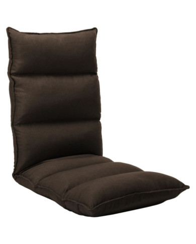 Chaise pliable de sol Marron Tissu | Mobilier & Déco