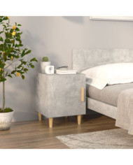Table de chevet Gris béton Bois d'ingénierie | Mobilier & Déco