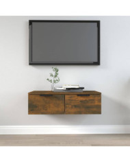 Armoire murale Chêne fumé 68x30x20 cm Bois d'ingénierie | Mobilier & Déco