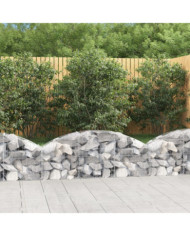 Panier de gabions arqué 150x30x40/60 cm Fer galvanisé | Mobilier & Déco