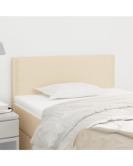 Tête de lit Crème 100x5x78/88 cm Tissu | Mobilier & Déco