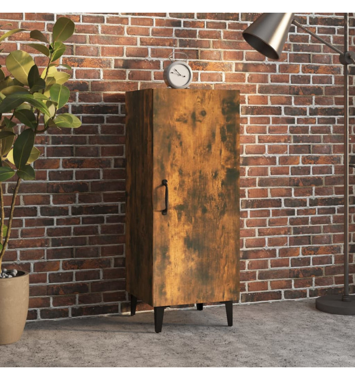 Buffet Chêne fumé 34,5x34x90 cm Bois d'ingénierie | Mobilier & Déco