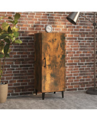 Buffet Chêne fumé 34,5x34x90 cm Bois d'ingénierie | Mobilier & Déco