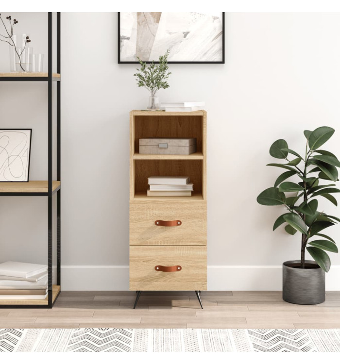 Buffet Chêne sonoma 34,5x34x90 cm Bois d'ingénierie | Mobilier & Déco