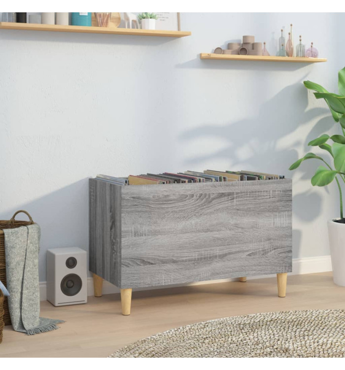 Armoire à disques sonoma gris 74,5x38x48 cm bois d'ingénierie | Mobilier & Déco