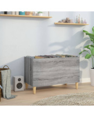 Armoire à disques sonoma gris 74,5x38x48 cm bois d'ingénierie | Mobilier & Déco