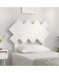 Tête de lit Blanc 92x3x81 cm Bois massif de pin | Mobilier & Déco