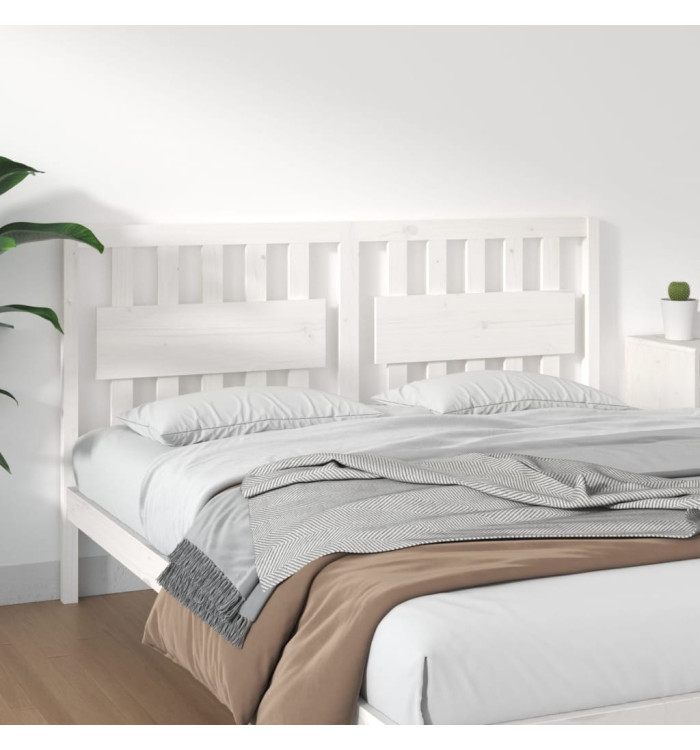 Tête de lit Blanc 165,5x4x100 cm Bois massif de pin | Mobilier & Déco